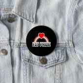 Dikke trots ronde button 7,6 cm (In situ)