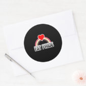 Dikke trots ronde sticker (Envelop)