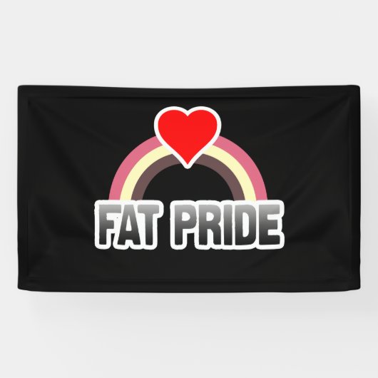 Dikke trots spandoek (Horizontaal)