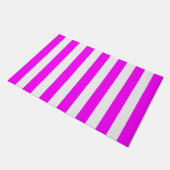 dikke verticale strepen magenta en witte streep deurmat (Schuin)