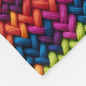 Dikke wol regenboog kleuren deken (Hoek)