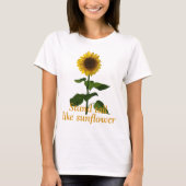 Dikke zonnebloem t-shirt (Voorkant)