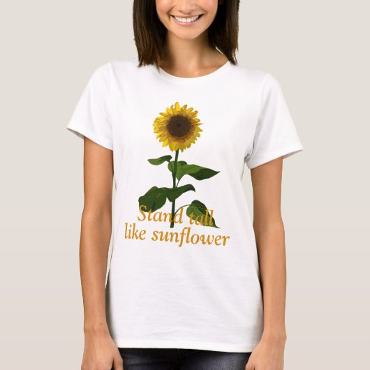 Dikke zonnebloem t-shirt (Voorkant)
