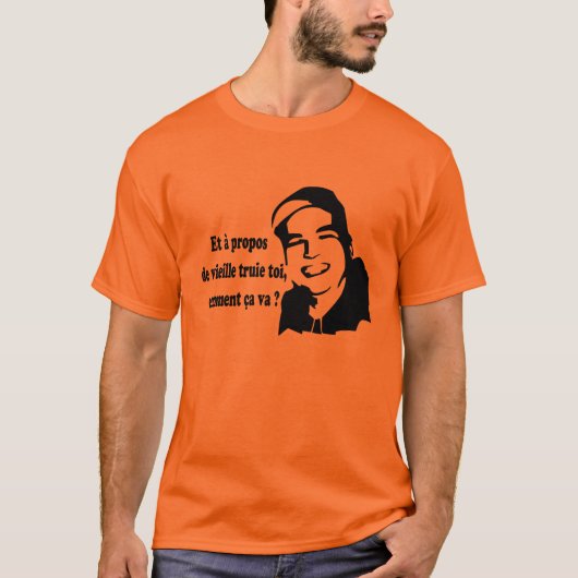 Dikkenek 2-antwoord t-shirt (Voorkant)