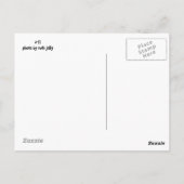 Dikkopvlinder op een bloem briefkaart (Achterkant)