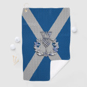 Diksel op Carbon Fiber Print op Schotse vlag Golfhanddoek (Insitu)