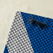 Diksel op Carbon Fiber Print op Schotse vlag Strandlaken (In situ)