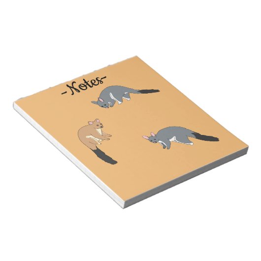 Dikstaartpossums Notitieblok (Schuin)