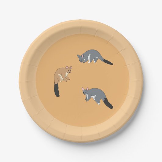 Dikstaartpossums Papieren Bordje (Voorkant)