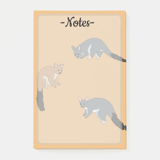 Dikstaartpossums Post-it® Notes (Voorkant)