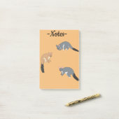 Dikstaartpossums Post-it® Notes (Op bureau)