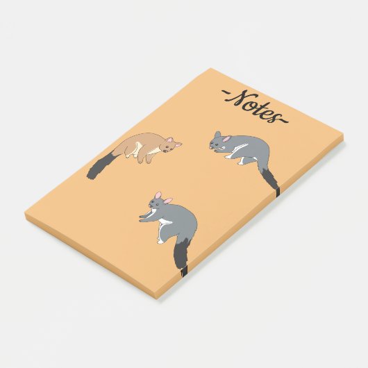 Dikstaartpossums Post-it® Notes (Schuin)