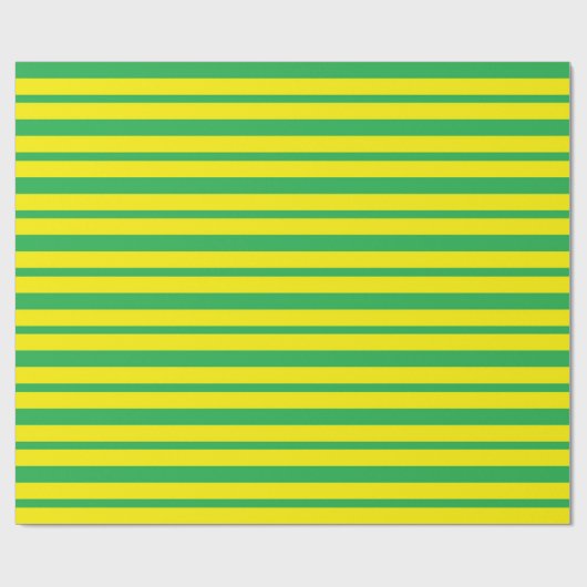 Dikte en dunne groene en gele strepen cadeaupapier (Vlak)