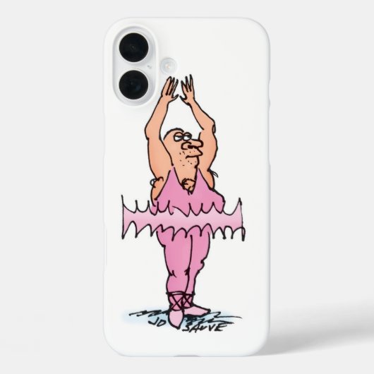 Dikzak in Roze Tutu Ballet Cartoon Case-Mate iPhone Case (Achterkant)