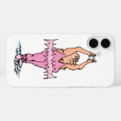 Dikzak in Roze Tutu Ballet Cartoon Case-Mate iPhone Case (Achterkant (horizontaal))