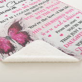 DIL Butterfly Je bent ook mijn dochter in het hart Sherpa Deken (3/4)