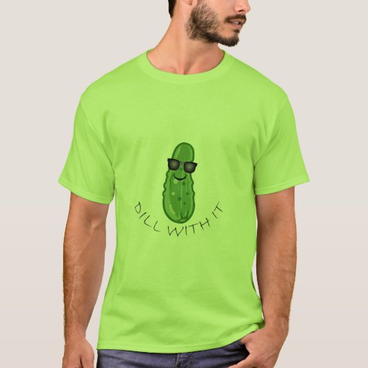 Dil met IT-ontwerp - Mannen basisstation T-shirt (Voorkant)