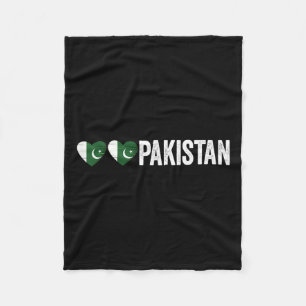 Dil Pakistan Azadi Mubarak Hart Vlag Dag Trots Ro Fleece Deken