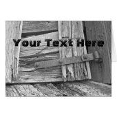 Dilapided Corral Gate - Aangepaste foto en tekst (Voorkant Horizontaal)