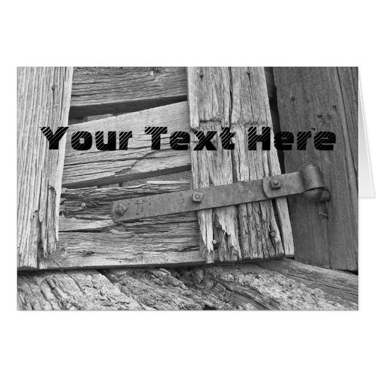 Dilapided Corral Gate - Aangepaste foto en tekst (Voorkant Horizontaal)