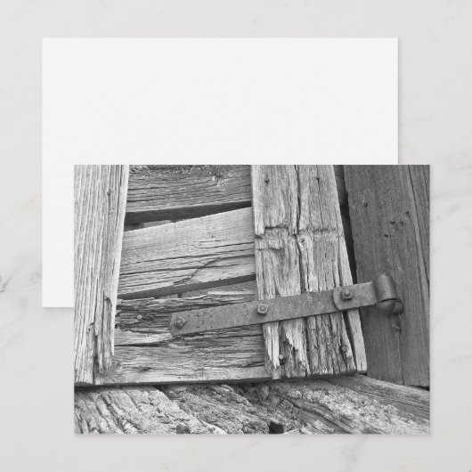 Dilapided Corral Gate-foto Briefkaart (Voorkant / Achterkant)