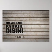 Dilarang parkir disini-teken poster (Voorkant)