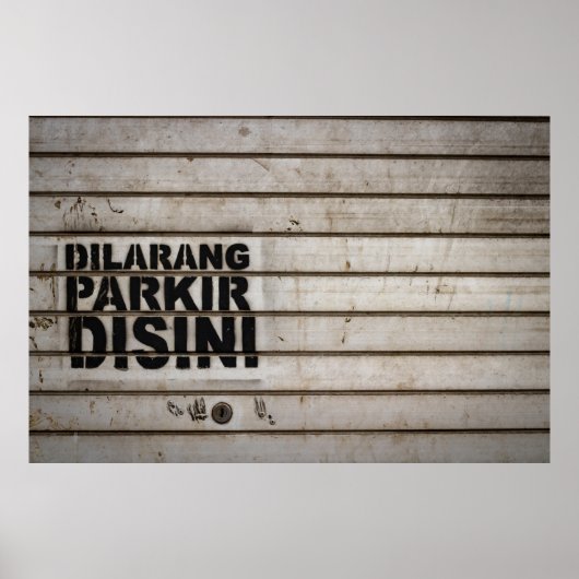 Dilarang parkir disini-teken poster (Voorkant)