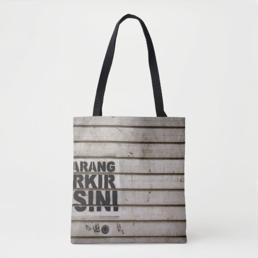 Dilarang parkir disini-teken tote bag (Voorkant)
