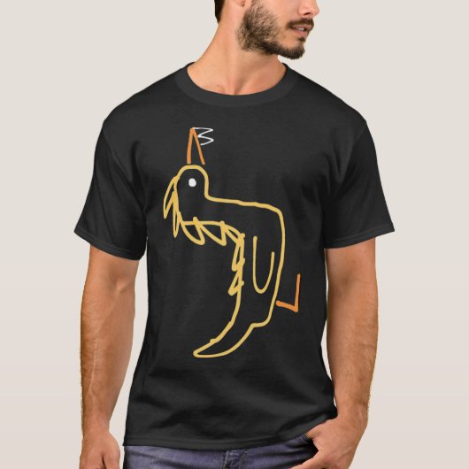dilbert the animal black labs t-shirt (Voorkant)