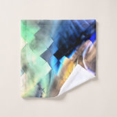 Dilderig drijven van kleuren in zacht abstract moz bad handdoek (Wasdoekje)
