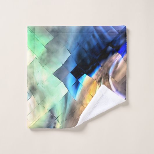 Dilderig drijven van kleuren in zacht abstract moz bad handdoek (Wasdoekje)