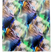 Dilderig drijven van kleuren in zacht abstract moz douchegordijn (Voorkant)