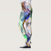 Dilderig drijven van kleuren in zacht abstract moz leggings (Links)