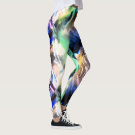 Dilderig drijven van kleuren in zacht abstract moz leggings