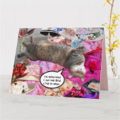 Dilemma van Princess Tatus Cat Kaart (Gele Bloem)