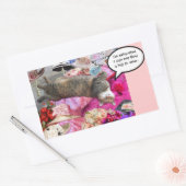 Dilemma van Princess Tatus Cat Rechthoekige Sticker (Envelop)