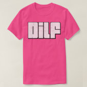 DILF Retro Style Typografie-ontwerp T-shirt (Design voorkant)