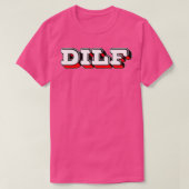 DILF Retro Style Typografie-ontwerp T-shirt (Design voorkant)