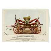  Diligent Fire Engine, 1852, herstelkaart (Voorkant Horizontaal)