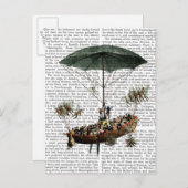 Diligenza en vliegende wezens briefkaart (Voorkant / Achterkant)