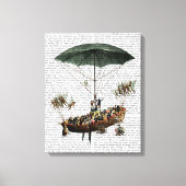 Diligenza en vliegende wezens canvas afdruk (Voorkant)