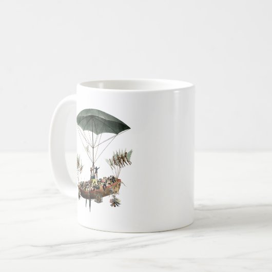 Diligenza en vliegende wezens koffiemok (Voorkant links)