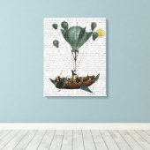 Diligenza Per La Luna Canvas Afdruk (Insitu (Houten vloer))