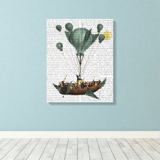 Diligenza Per La Luna Canvas Afdruk (Insitu (Houten vloer))