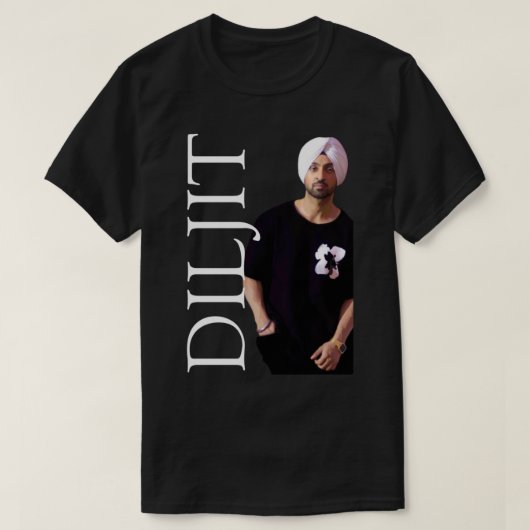 Diljit Desi merch T-shirt (Design voorkant)