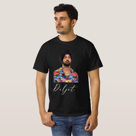 Diljit dosanjh actor t-shirt (Voorkant volledig)