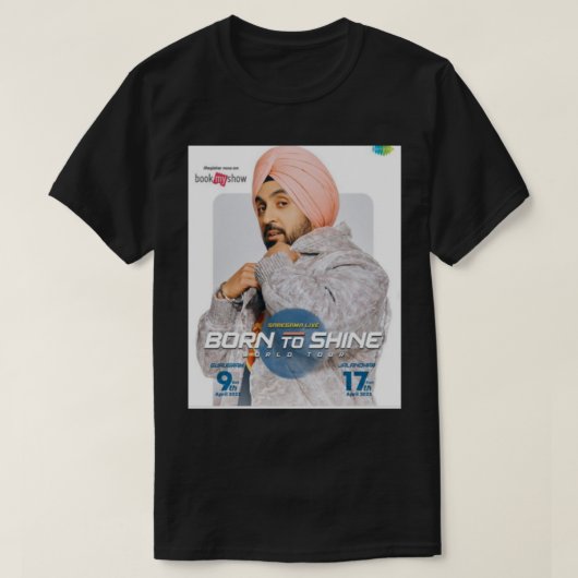 Diljit Dosanjh Diljit Dosanjh Diljit Dosanjh Dilji T-shirt (Design voorkant)