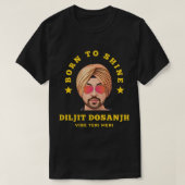 Diljit dosanjh Vibes Diljit dosanjh punjabi sing T-shirt (Design voorkant)