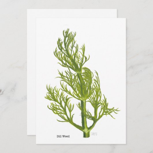 Dill Art Kaart (Voorkant / Achterkant)