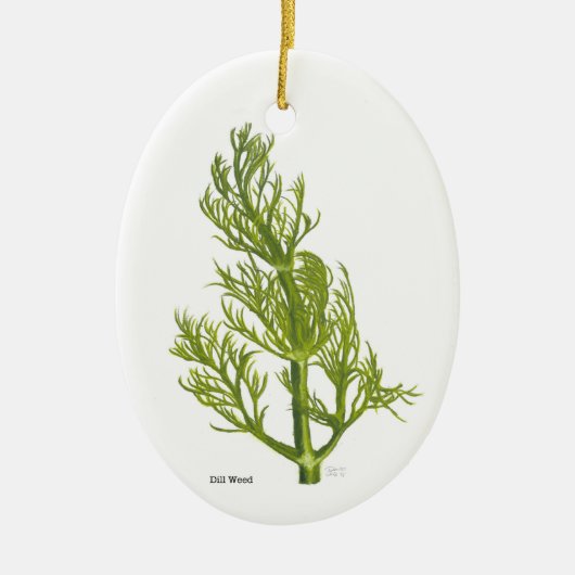 Dill Art Keramisch Ornament (Voorkant)